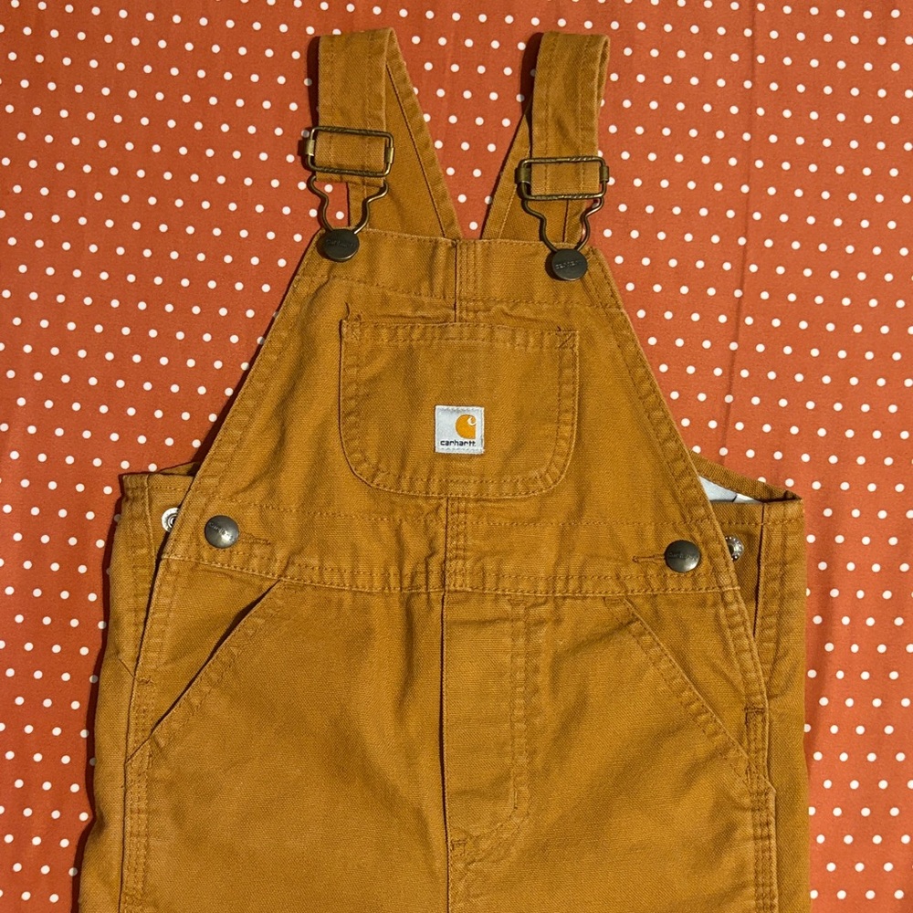 Carhartt Tan Bib Overalls 2T